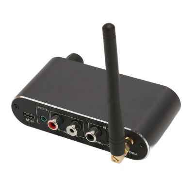 Pomya Bluetooth 5.1 Receiver for Home Stereo TV Computer, HiFi Wireless Audio Adapter, Supports AUX RC A Optical Fiber, Coaxial, 15m Long Range, Low Latency and HD Audio
