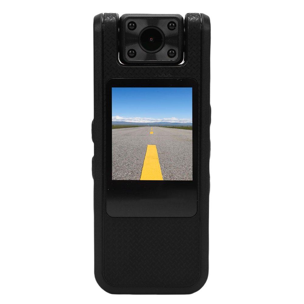 ASHATA 4K Body Camera with 180 Degree Rotatable Lens, Wearable Camera Video Recorder Motion Detection POV Portable Body Cam with 1/4 Inch Thread for Outdoor Travel