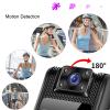 ASHATA 4K Body Camera with 180 Degree Rotatable Lens, Wearable Camera Video Recorder Motion Detection POV Portable Body Cam with 1/4 Inch Thread for Outdoor Travel view 4