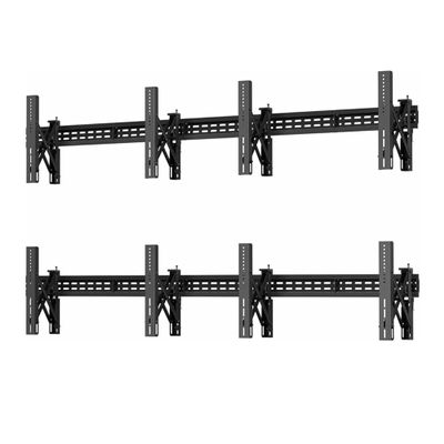 J-Tech Digital 2x2 TV Wall Mount Kit, Fits 4 Screens 37  65with Adjustable Tilt, Leveling and Pop Out Arms, Wide VESA Patterns up to 600x400 [JTECH-VMM-KIT22]