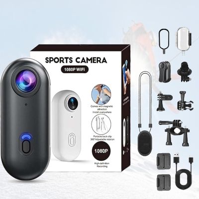 Wearable 4K Hd Thumb Action Camera, POV Camera, 4S Body Camera, 2026 New 256GB Mini Handsfree Bodycam Thumb Action Cam, with Audio Video for Cycling, Diving, Skiing (1080-Black,No Card)
