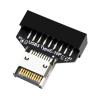 USB 3.2 Gen 2 Connector Type-E Front Panel Header to USB 3.0 20Pin 19Pin Header Extension Adapter for Desktop Motherboard view 1