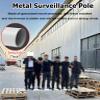 6-20ft Tall Street Light Post,Surveillance Camera Pole Detachable, Solar Panels/Camera Mounting Bracket Pole 0.06in Thick,Holder Post with Lightning Rod(98.4in/250cm) view 4