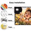 200/300 Inch Large Foldable Projector Screen 4:3 4K HD Portable Video Projection Screen Movie Screens for Indoor Outdoor Office Home Hotel School(4:3 72in) view 3