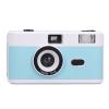 shenruifa 35MM Film Camera Reusable Lightweight Vintage Camera Built in Flash with 28MM Lens 1/120s Shutter Speed (Blue White) view 3