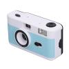 shenruifa 35MM Film Camera Reusable Lightweight Vintage Camera Built in Flash with 28MM Lens 1/120s Shutter Speed (Blue White) view 4