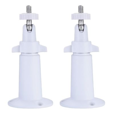 2 Pack Adjustable Metal Security Camera Wall Mount Bracket, Compatible with Arlo, Ring, Eufy & Standard 1/4'' Threaded Hole Cameras