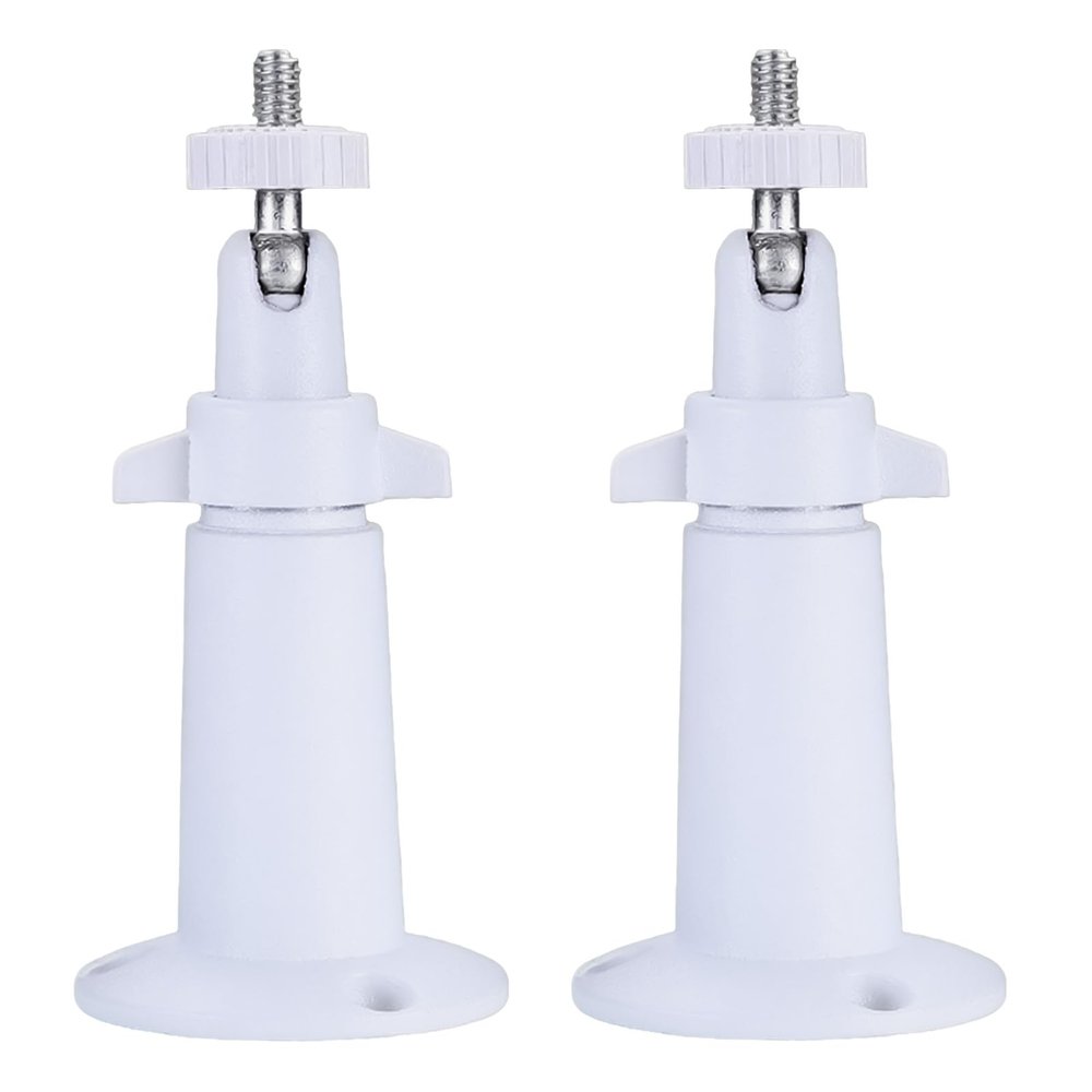 2 Pack Adjustable Metal Security Camera Wall Mount Bracket, Compatible with Arlo, Ring, Eufy & Standard 1/4'' Threaded Hole Cameras