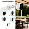 2 Pack Adjustable Metal Security Camera Wall Mount Bracket, Compatible with Arlo, Ring, Eufy & Standard 1/4'' Threaded Hole Cameras view 2