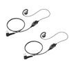 Arrowmax AEH3000-M1 Swivel Style Braided Cable Earpiece Style PTT Compatible with Motorola CP200D CP100D R2 DEP450 BPR40D CP200 CP185 BPR40 Yaesu FT-65 FT-25 FT-4X/V XiR P3688 (2 Pieces) view 1