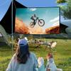 200/300 Inch Projector Screen Outdoor Indoor Extra Large, 4K HD 16:9/4:3 Projection Screen Foldable Portable, Wall Mount Hanging Movie Screen for Home Theater(16:9 60in) view 2