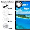 200/300 Inch Projector Screen Outdoor Indoor Extra Large, 4K HD 16:9/4:3 Projection Screen Foldable Portable, Wall Mount Hanging Movie Screen for Home Theater(16:9 60in) view 4