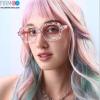 Firmoo Women's Blue Light Glasses with Bow Detail, 12g Ultra Lightweight view 3