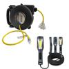 12 Gauge 30 FT SJTOW Retractable Extension Cord Reel with 1600 Lumen Corded LED Work Light view 1