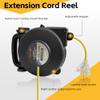 12 Gauge 30 FT SJTOW Retractable Extension Cord Reel with 1600 Lumen Corded LED Work Light view 4