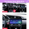 12.3" Android Car Stereo for Honda Civic 2016-2018 Wireless Apple Carplay Android Auto Car Radio Bluetooth Head Unit QLED Touch Screen 1920x720 GPS Navigation (8-128GB Plus) view 2