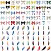 100Pcs Bowknot&Feather Transparent Stickers for Kindle, Bow Tie and Plume Aesthetic Self-Adhesive Scrapbooking Stickers Supplies Journal Stuffers for Adult Card Making Letters DIY (Bowknot) view 2