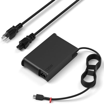 135W/140W/180W USB C Charger Adapter Compatible with Lenovo Thinkpad P16s,Z16,P16v G3 21RQ 21RR,T1g G8,T16g G3 21V5 21V6 Laptop