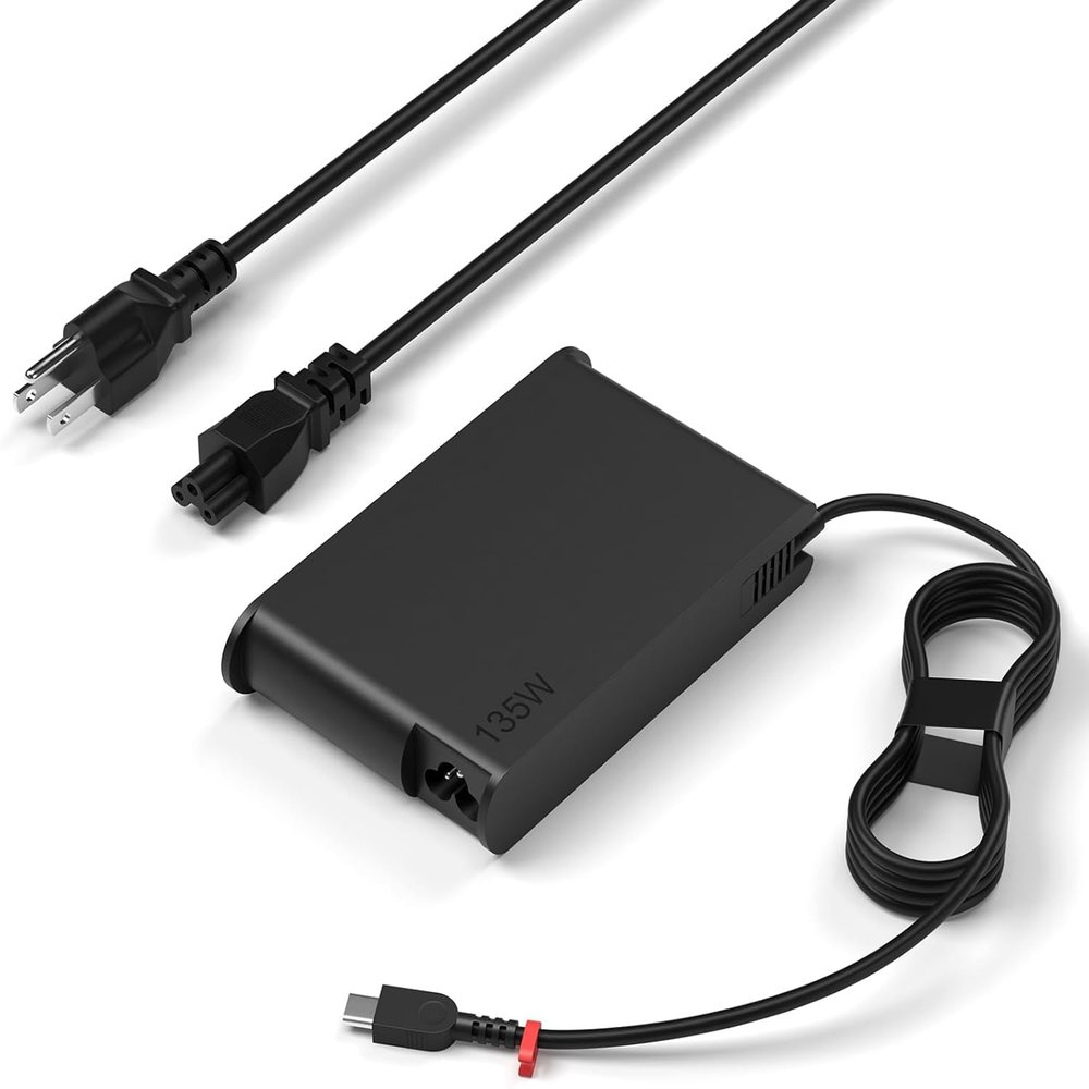 135W/140W/180W USB C Charger Adapter Compatible with Lenovo Thinkpad P16s,Z16,P16v G3 21RQ 21RR,T1g G8,T16g G3 21V5 21V6 Laptop