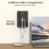 2 Pack Multi Plug Wall Outlet Extender Surge Protector 6 AC Outlet Splitter with 4 USB Ports(2 USB C) Wall Charger 1050J Power Strip 125V/15A, 1875W for Home, Office, Travel Dorm Room Essentials view 4