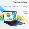 ASUS Vivobook 14" Laptop - FHD (1920 * 1080) - Intel Core i7-1355U - 10 Cores - Intel UHD Graphics - Copilot - Privacy Camera - Windows 11 Home - w/Wireless Mouse (12GB RAM | 512GB SSD) view 3