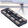 Fabater Quick Release Plate, Aluminum Alloy Camera Tripod Base Plate with 1/4 3/8 inches Screw for DSLR Cam Camcorder Tripod Monopod, Quick Setup Mount Camera Accessory view 3