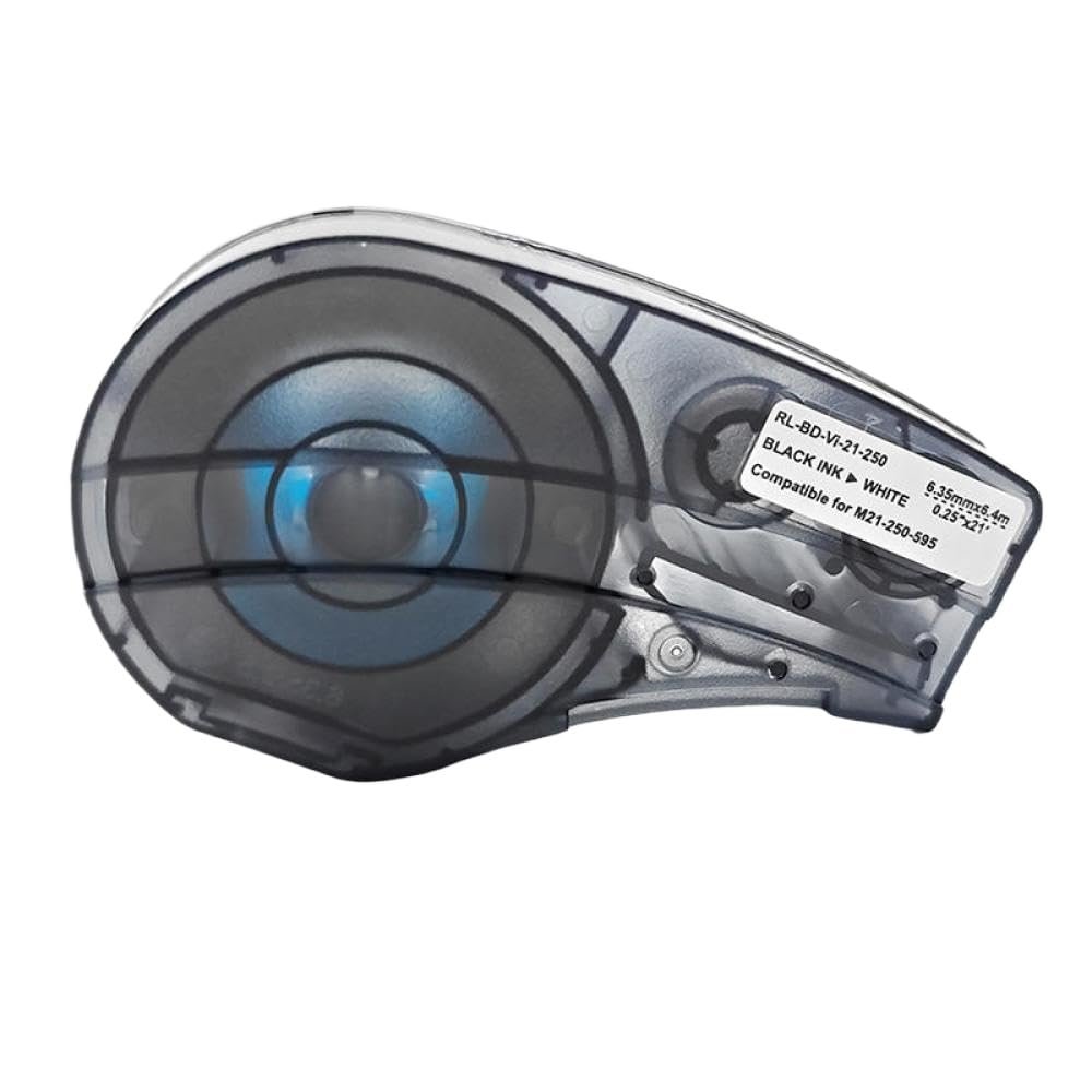 10PCS Label Cartridge Compatible with BMP21 BMP21-PLUS BMP21-LAB Handheld Label Tape Printer Works with M21-250-430 and M21-250-7425 Tapes(M21-250-595-OR-10pcs)