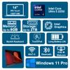 Lenovo IdeaPad Flex 5i 2-in-1 Laptop 14" WUXGA Touch Intel 12-core Ultra 5 225U (Beats Core 7 150U) 8GB RAM 512GB SSD Backlit for Creator Designer Business Professional Win11Pro ICP Hub/Copilot AI PC view 3
