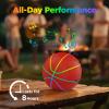 JISPOORT Glow in the Dark Basketball, Leather Baseball Size Light up Basketball with Bluetooth Speaker, Basketball Gifts for Boys, Basketball Stuff & Basketball Accessories for Indoor Outdoor Play view 3