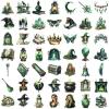 100Pcs Magic Stickers for Kindle, Mystical Witchy Magic Transparent Aesthetic Self-Adhesive Scrapbooking Stickers Supplies Journal Stuffers for Adult Card Making Letters DIY (Witch) view 3