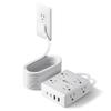 25Ft Long Extension Cord, Flat Plug Power Strip with 8 Outlets & 4 USB Ports (2 USB C), Wall Mountable Surge Protector, Desk Charging Station for Home Office, Dorm Room Essentials view 1