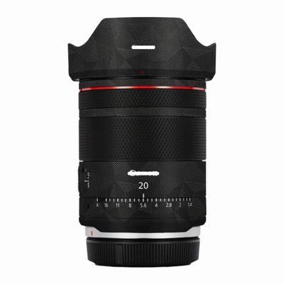 Mebont Camera Decal Skin for Canon RF 20mm F1.4 L VCM 3M Material Sticker Waterproof Lens Protector(Nordic Triangle Black)