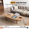 25Ft Long Extension Cord, Flat Plug Power Strip Surge Protector, 8 Outlet 4 USB Ports (2 USB C), Wall Mountable, Desk Charging Station for Home Office, College Dorm Room Essentials (Black) view 2