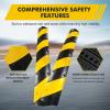 Amenitlif 2-Pack 3.3FT Heavy Duty Recycled Rubber Speed Bump, Rubber Driveway Curb Ramp, Heavy Duty Speed Bump Cable Protector Ramp for Driveway, Road Parking, Garage, Parking Lot, Warehouse view 4