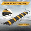 Amenitlif 2-Pack 6FT Heavy Duty Recycled Rubber Speed Bump, Rubber Driveway Curb Ramp, Heavy Duty Speed Bump Cable Protector Ramp for Driveway, Road Parking, Garage, Parking Lot, Warehouse view 2
