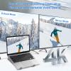 8-in-1 USB C Laptop Docking Station Stand, 4K HDMI-Compatible Dock Tablet Stand, USB-A 3.0 (5Gbps), USB-C PD 3.0 PD 100W, Transfer Files in Seconds, Larger High-Resolution Display view 4