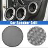 Edinstry 4" Universal Metal Speaker Grill Cover Mesh  Round ABS Frame Woofer Guard Decorative Grille Protector  Silver Tone  2 Pack view 2