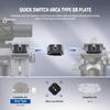 NEEWER 2 Pack Quick Release Plate Kit, 38mm QR Camera Mounting Adapter Compatible with Arca Swiss, Tripod Mount to Shoulder Strap Quick Switch Anti Off with Washers, QPR-5C view 2