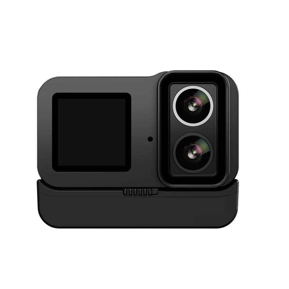 LKAHYUIBC Action Camera, Dual Cameras 4K Action Camera Waterproof Touch Screen Action cam Camera Sport Helmet,for Diving, Cycling and Vlogging