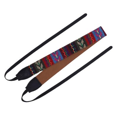 Saluaqui Vintage Ethnic Style Adjustable Nylon Camera Strap for DSLR and Mirrorless Cameras - Universal Neck and Shoulder Strap with Breathable and Comfortable Design (Style 4)