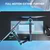 ARES WING Dual Monitor Mount, Heavy Duty Monitor Arms for 2 Monitors for 17-35 Inch, Fully Adjustable Monitor Desk Stand Ultrawide Screen, VESA 75x75 or 100x100mm, Black view 3