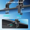 ARES WING Dual Monitor Mount, Heavy Duty Monitor Arms for 2 Monitors for 17-35 Inch, Fully Adjustable Monitor Desk Stand Ultrawide Screen, VESA 75x75 or 100x100mm, Black view 4