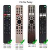 2 Pack Protective Silicone Remote Case for Sony RMF-TX600U RMF-TX500U RMF-TX500E RMF-TX600E Smart Voice Remote Controller Washable Anti-Lost Remote Cover with Loop (Glow Green and Glow Blue) view 2