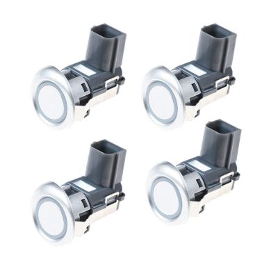 4PCS Parking Sensor Car Radar Detector, for, for Mitsubishi, Pajero Montero Outlander Grandis Sport ASX MR587688 8651A056HA 8651A056 Reverse Parking Sensor(Silver)