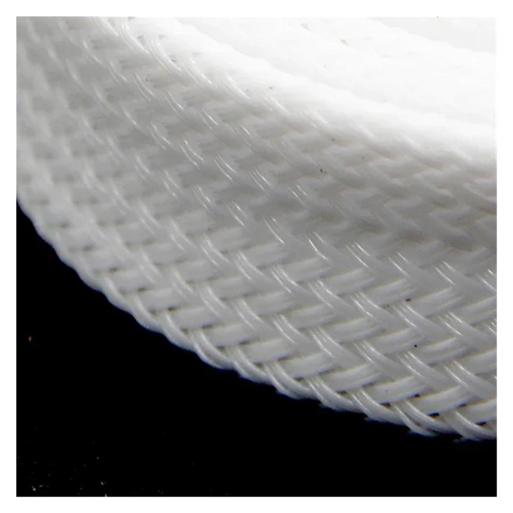 Cable Sleeves 1/5/10M PET Braided Expandable Sleeve 2 4 6 8 10 12 14 16 20 25 30 40 50 60mm High Density Wire Wrap Insulated Protector Sheath(White,40MM_5 Meters)