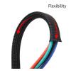 Cable Sleeves 1/5/10M PET Braided Expandable Sleeve 2 4 6 8 10 12 14 16 20 25 30 40 50 60mm High Density Wire Wrap Insulated Protector Sheath(White,40MM_5 Meters) view 4