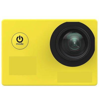 LKAHYUIBC Action Camera, Original Basic Action Camera Waterproof 4K 1080P Helmet Camera Sports Car Register,for Diving, Cycling and Vlogging(Yellow)