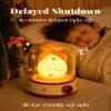 BANDIANCY Christmas Flame Night Light, Cute Night Light with White Noise, Dimming, Rechargeable Portable Small Table Lamp, Best Idea for Christmas Gift Decor view 3