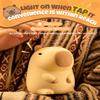 Cute Capybara Night Light, Animal Lamp, Food Grade Silicone, Rechargeable, 2 Level Dimmable, Squishy Nursery Nightlight for Desk Decor, Funny Gifts Stuff for Boys Girls Baby, White Elephant Gifts view 3
