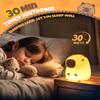 Cute Capybara Night Light, Animal Lamp, Food Grade Silicone, Rechargeable, 2 Level Dimmable, Squishy Nursery Nightlight for Desk Decor, Funny Gifts Stuff for Boys Girls Baby, White Elephant Gifts view 4